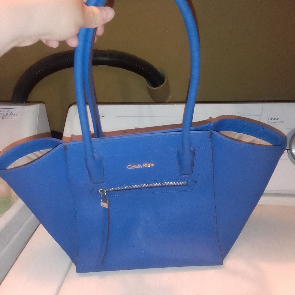 Calvin Klein Blue Tote Bag